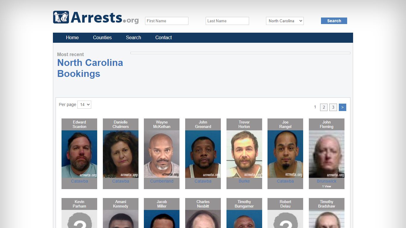 North Carolina Arrests and Inmate Search